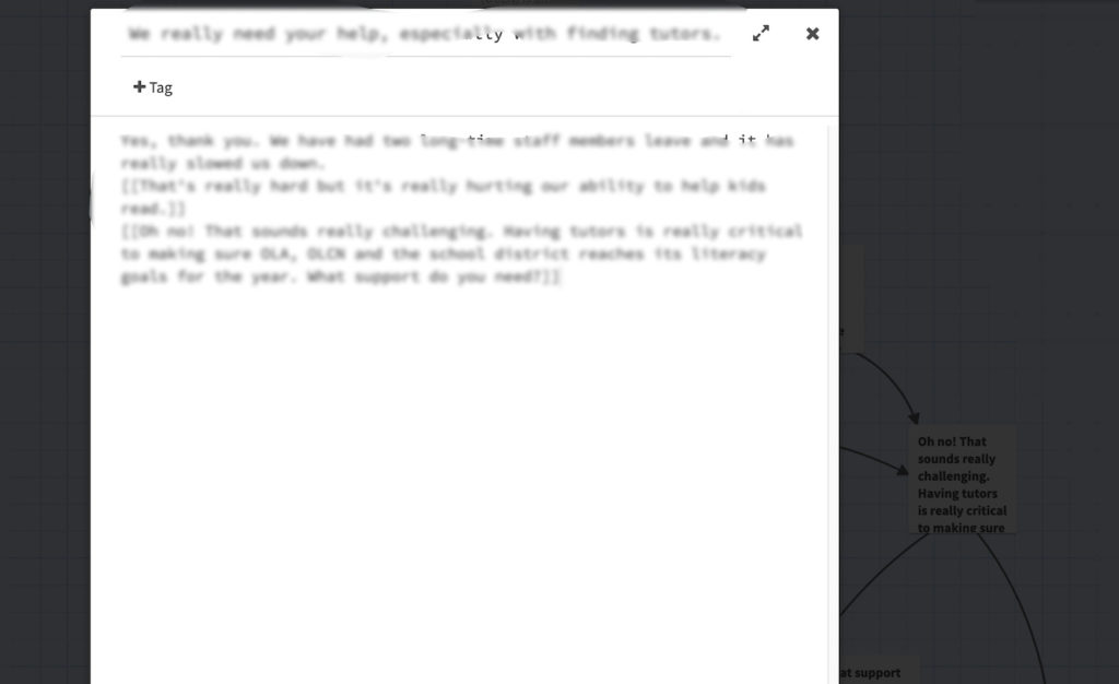 The story editor for Twine is simple text only, with some easy tags